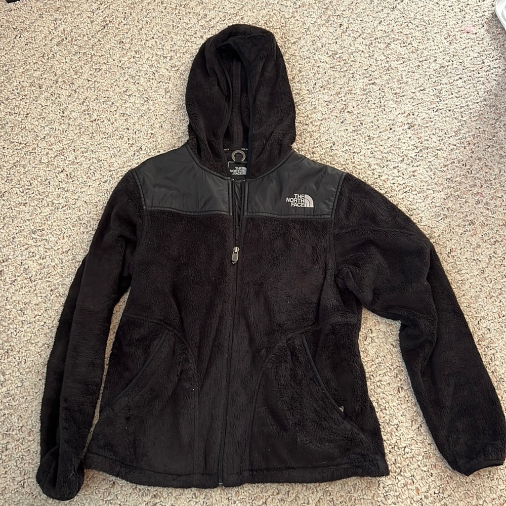 Black Northface with hood
